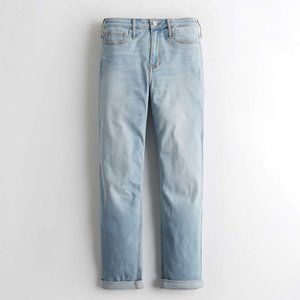 Hollister High-Rise Crop Slim Straight Jeans